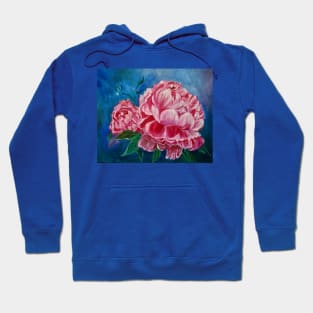 Pink Peony Petals Hoodie